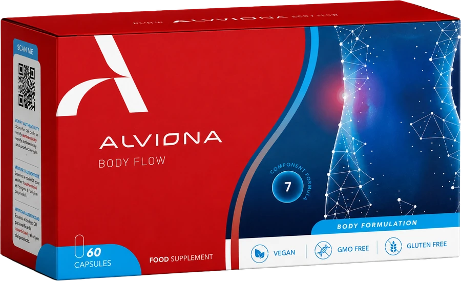 Alviona Body Flow voedingssupplement – 60 capsules